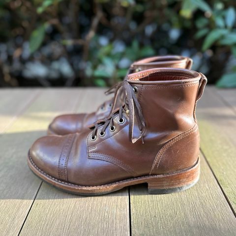 Julian Boots Bowery in Horween Cigar Shell Cordovan