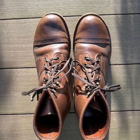 Julian Boots Bowery in Horween Cigar Shell Cordovan