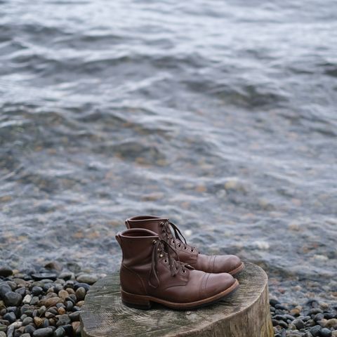 Julian Boots Bowery in Horween Cigar Shell Cordovan