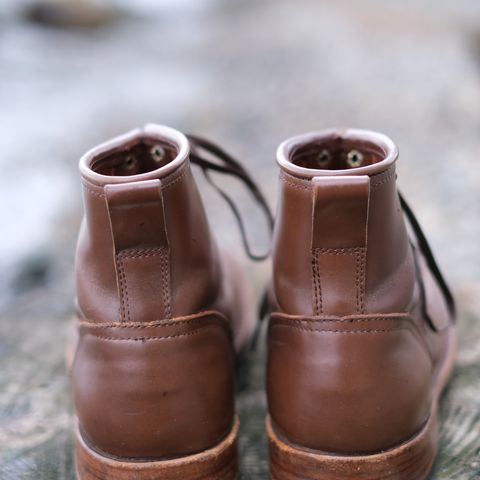 Julian Boots Bowery in Horween Cigar Shell Cordovan