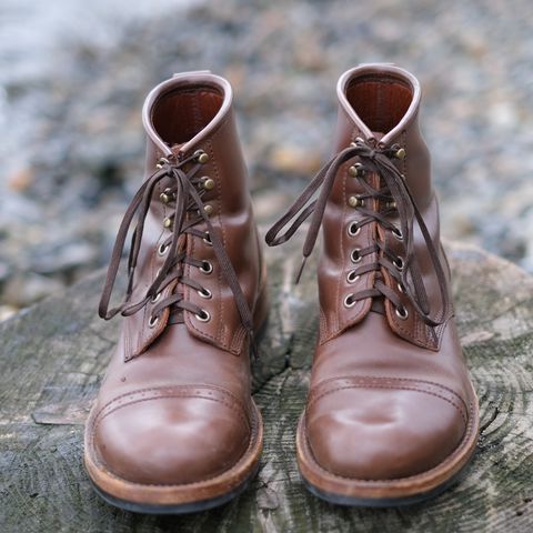 Julian Boots Bowery in Horween Cigar Shell Cordovan