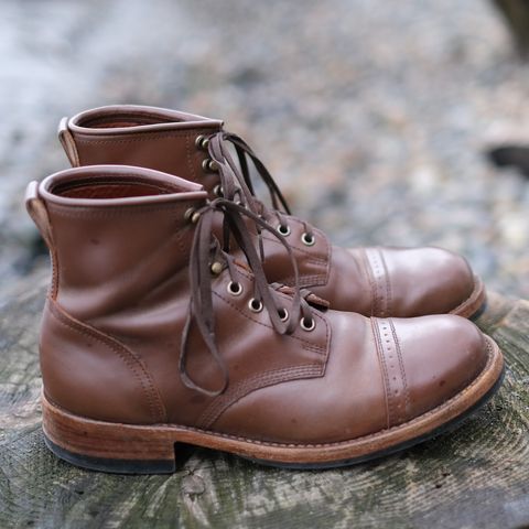 Julian Boots Bowery in Horween Cigar Shell Cordovan