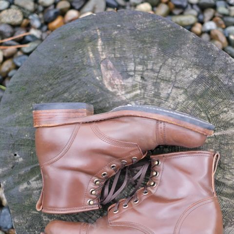 Julian Boots Bowery in Horween Cigar Shell Cordovan