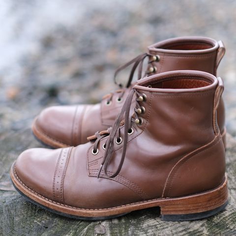 Julian Boots Bowery in Horween Cigar Shell Cordovan