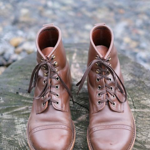 Julian Boots Bowery in Horween Cigar Shell Cordovan