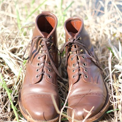 Julian Boots Bowery in Horween Cigar Shell Cordovan