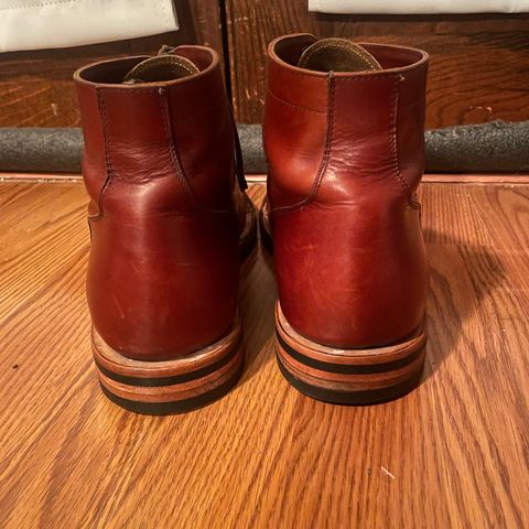 Christian Daniel Larry Lace Up Boot in Wickett & Craig Buck Brown Traditional Harness