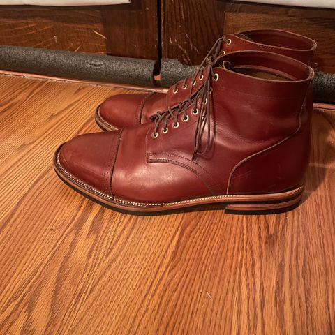Christian Daniel Larry Lace Up Boot in Wickett & Craig Buck Brown Traditional Harness