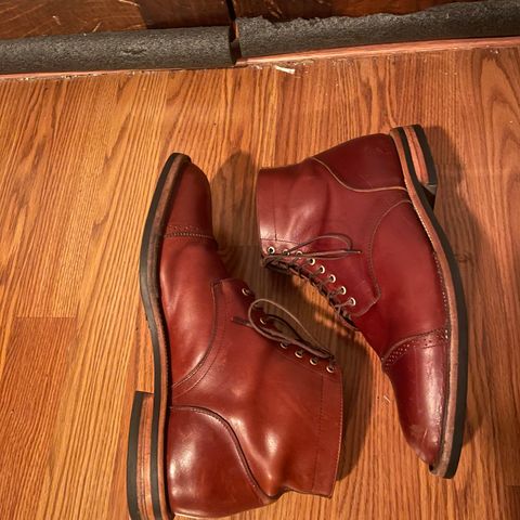 Christian Daniel Larry Lace Up Boot in Wickett & Craig Buck Brown Traditional Harness
