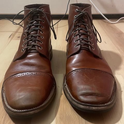 Christian Daniel Larry Lace Up Boot in Wickett & Craig Buck Brown Traditional Harness