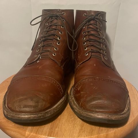 Christian Daniel Larry Lace Up Boot in Wickett & Craig Buck Brown Traditional Harness