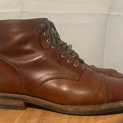 Christian Daniel Larry Lace Up Boot in Wickett & Craig Buck Brown Traditional Harness
