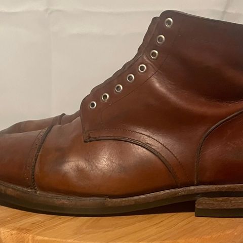 Christian Daniel Larry Lace Up Boot in Wickett & Craig Buck Brown Traditional Harness