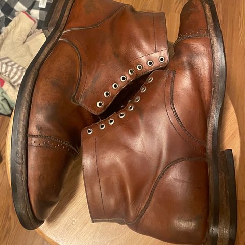 Christian Daniel Larry Lace Up Boot in Wickett & Craig Buck Brown Traditional Harness