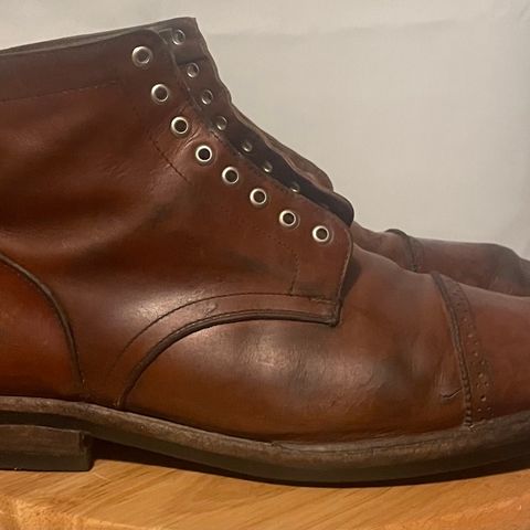 Christian Daniel Larry Lace Up Boot in Wickett & Craig Buck Brown Traditional Harness