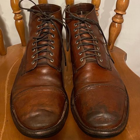 Christian Daniel Larry Lace Up Boot in Wickett & Craig Buck Brown Traditional Harness