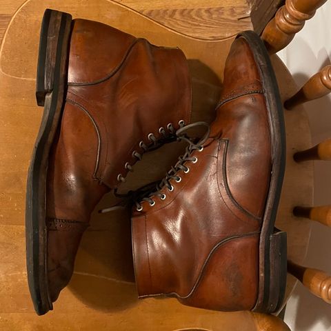 Christian Daniel Larry Lace Up Boot in Wickett & Craig Buck Brown Traditional Harness