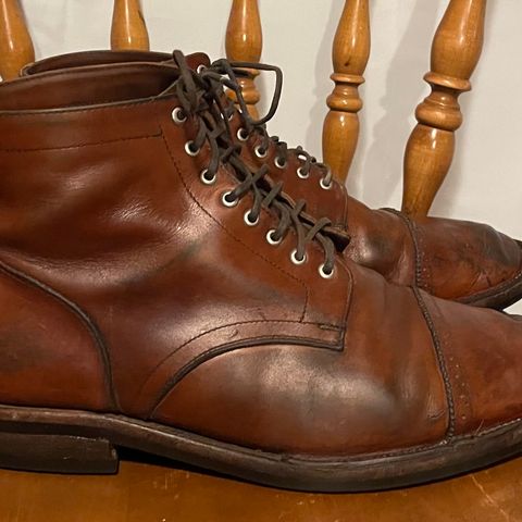 Christian Daniel Larry Lace Up Boot in Wickett & Craig Buck Brown Traditional Harness