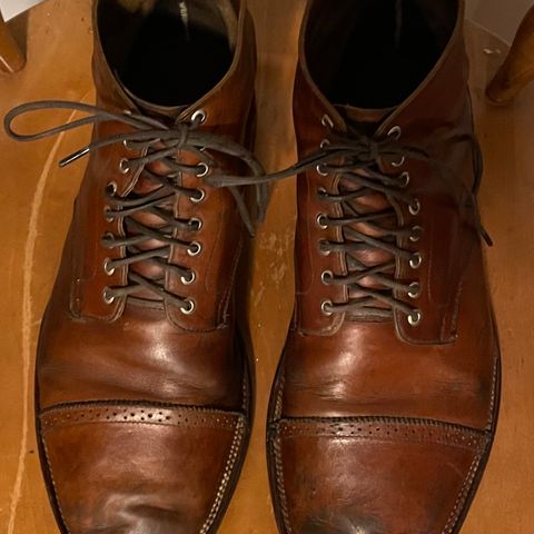 Christian Daniel Larry Lace Up Boot in Wickett & Craig Buck Brown Traditional Harness