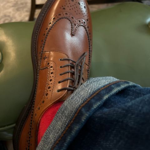Grant Stone Longwing in D'Annonay British Tan Calf