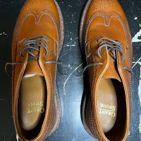 Grant Stone Longwing in D'Annonay British Tan Calf