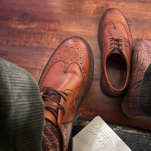 Grant Stone Longwing in D'Annonay British Tan Calf