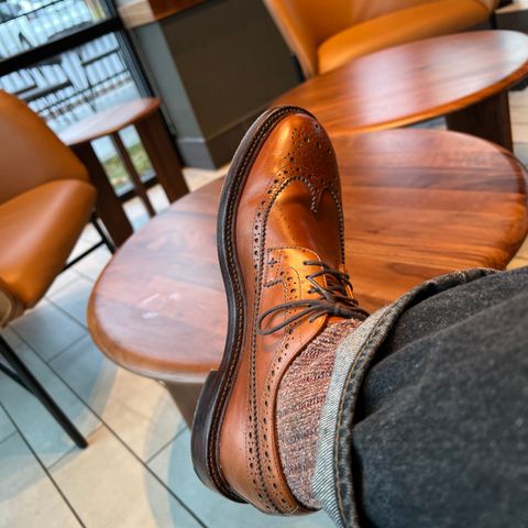 Grant Stone Longwing in D'Annonay British Tan Calf