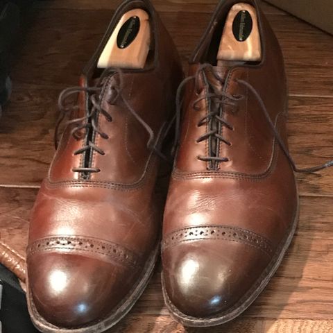 Search result thumbnail of Allen Edmonds Fifth Avenue Cap-Toe Oxford Dress Shoe in Dark Chili Calfskin