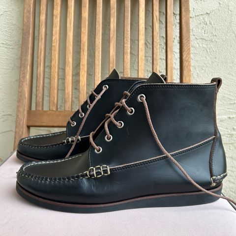 Eastland Seneca Camp Moc Chukka in Horween Black Chromexcel