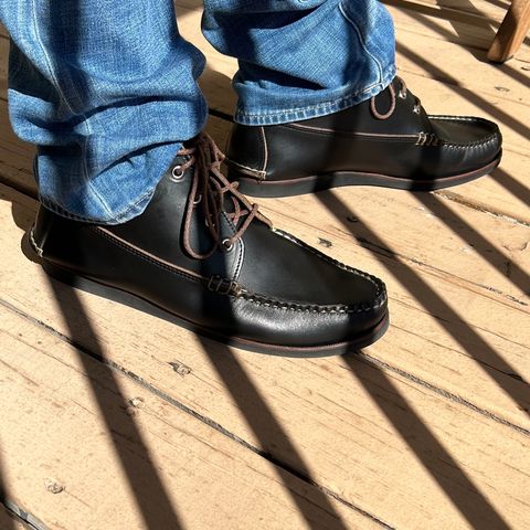 Eastland Seneca Camp Moc Chukka in Horween Black Chromexcel
