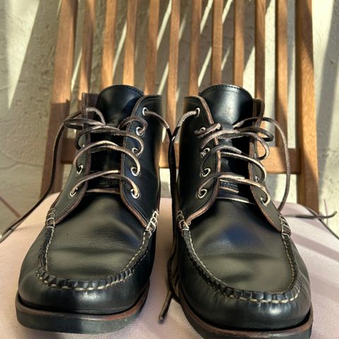 Eastland Seneca Camp Moc Chukka in Horween Black Chromexcel