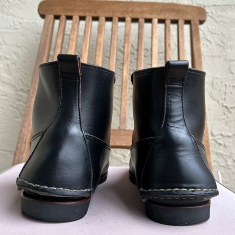 View photo of Eastland Seneca Camp Moc Chukka in Horween Black Chromexcel