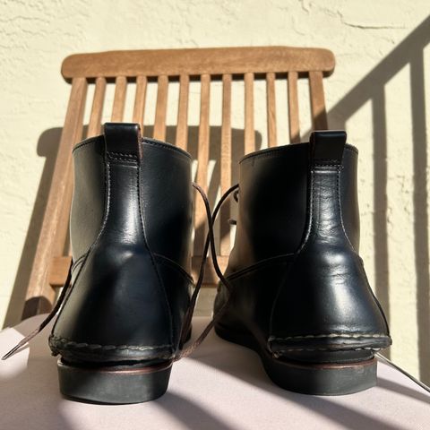 View photo of Eastland Seneca Camp Moc Chukka in Horween Black Chromexcel