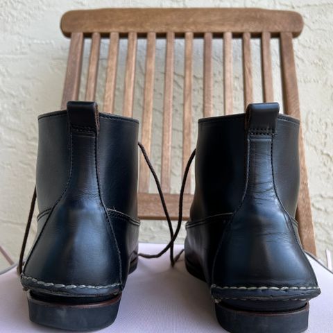 View photo of Eastland Seneca Camp Moc Chukka in Horween Black Chromexcel