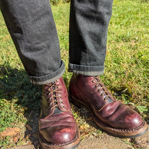 White's 350 Cruiser in Horween Burgundy Chromexcel