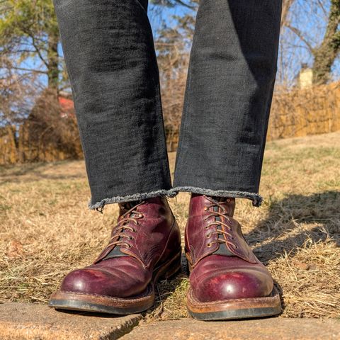 View photo of White's 350 Cruiser in Horween Burgundy Chromexcel