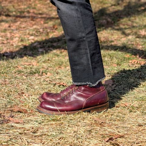 View photo of White's 350 Cruiser in Horween Burgundy Chromexcel