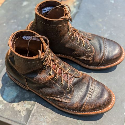 View photo of Truman Service Boot in Horween Java Waxed Flesh