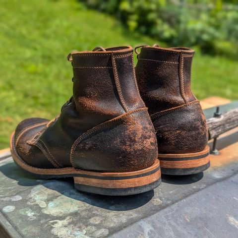 View photo of Truman Service Boot in Horween Java Waxed Flesh