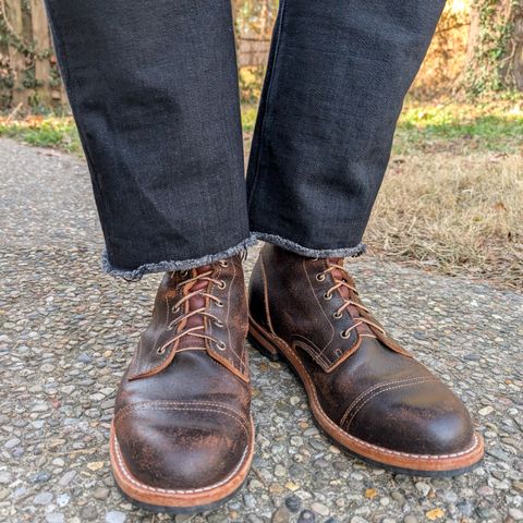 View photo of Truman Service Boot in Horween Java Waxed Flesh