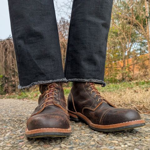 View photo of Truman Service Boot in Horween Java Waxed Flesh