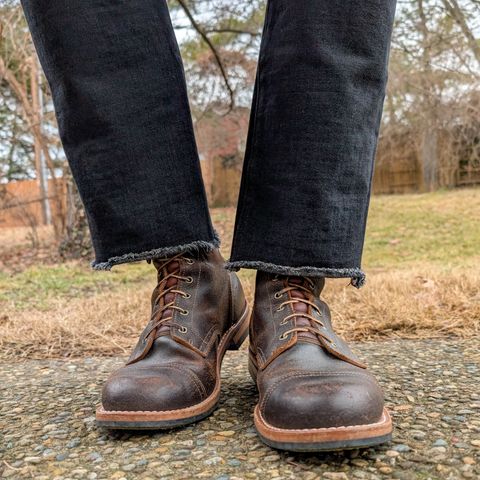 Truman Service Boot in Horween Java Waxed Flesh