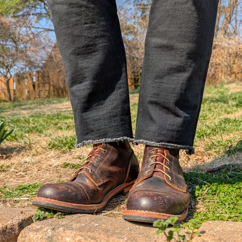 Truman Service Boot in Horween Java Waxed Flesh