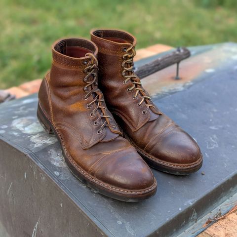 View photo of White's MP-Sherman Toe Cap in Horween Cinnamon Waxed Flesh