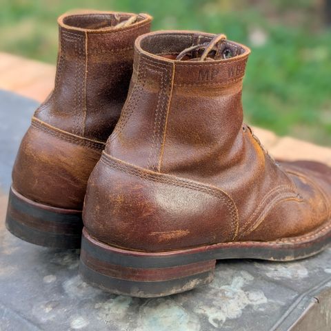 View photo of White's MP-Sherman Toe Cap in Horween Cinnamon Waxed Flesh