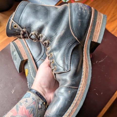 View photo of White's Bounty Hunter in Horween Black Chromexcel