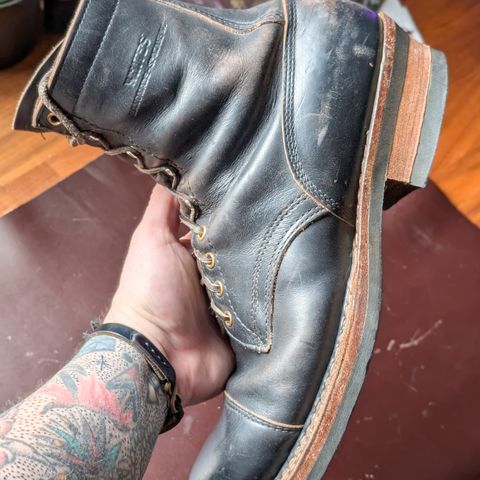 View photo of White's Bounty Hunter in Horween Black Chromexcel