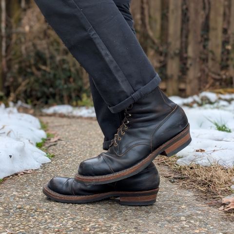 View photo of White's Bounty Hunter in Horween Black Chromexcel