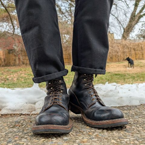 View photo of White's Bounty Hunter in Horween Black Chromexcel