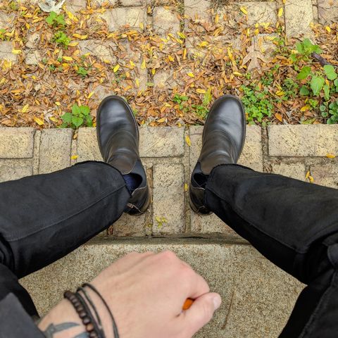 RRL Congress Boot in Horween Black Chromexcel